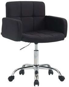 Design-Shop Pracovná stolička L.A. látka - Čierna