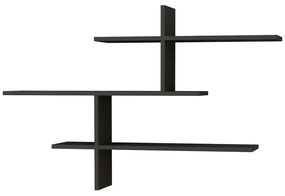 Antracitová poschodová polica 123 cm Leo – Kalune Design