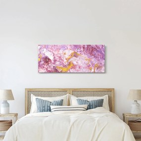 Obraz - Ružová abstrakcia (120x50 cm)