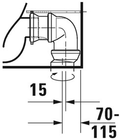 Duravit D-Neo - Stojace WC Kombi Duravit Rimless® s HygieneGlaze 650x370 mm, biela 2002092000