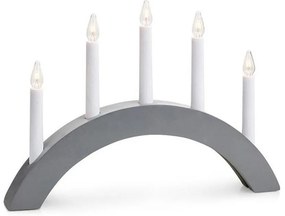 Sivá vianočná svetelná dekorácia Atle – Markslöjd