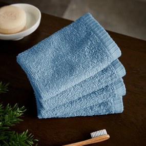 Modré rýchloschnúce bavlnené uteráky v súprave 4 ks 30x30 cm Quick Dry – Catherine Lansfield