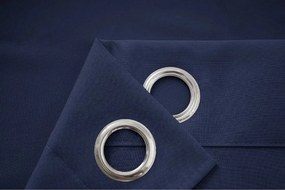 Tmavomodrý záves OXFORD 140x250 cm Zavesenie: Riasiaca páska