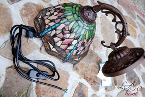 Nástenná lampa Tiffany hnedá bez tienidla -15 * Ø 23 cm