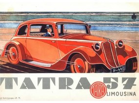 Ceduľa Tatra 57 Limousina