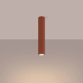 Sollux SL.1628 - Bodové svietidlo KARBON 1xGU10/10W/230V 40 cm červená