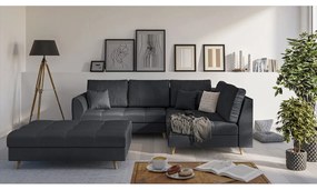 Tmavosivá podnožka Ariella – Ropez