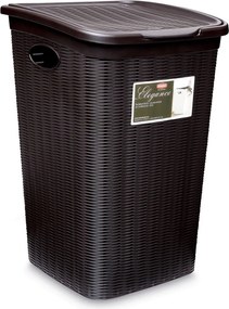 STEFANPLAST Košík na bielizeň Elegance 50 l, hnedý