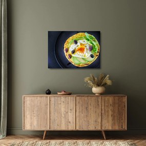 Sklenený obraz zdravej palacinky (70x50 cm)