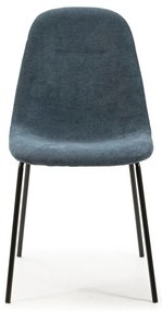 Modré jedálenské stoličky v súprave 4 ks Renne – Marckeric