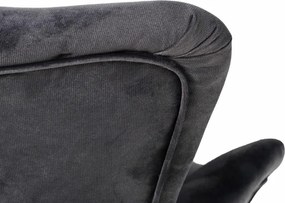 Kreslo Picolo s podnožkou, šedá (Tempo 4607 / přírodní)