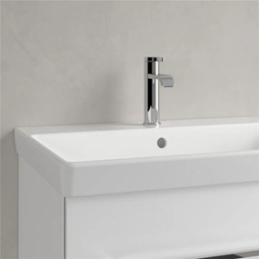 VILLEROY &amp; BOCH Avento závesné umývadlo s otvorom, s prepadom, 650 x 470 mm, Stone White, s povrchom CeramicPlus, 415865RW
