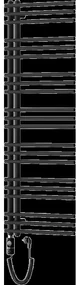 Mexen Neptun elektrický radiátor 1400 x 500 mm, 600 W, čierny - W101-1400-500-2600-70