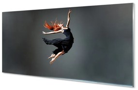 Nástenný panel  Žena v čiernych šatách 120x60 cm