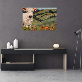 Obraz - Imitácia pleteného motívu (90x60 cm)
