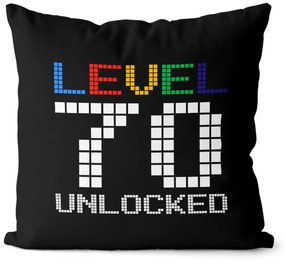 Vankúš Level unlocked (vek: 70, Velikost: 40 x 40 cm)