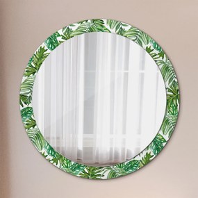 Okrúhle ozdobné zrkadlo na stenu Džungľa fi 90 cm