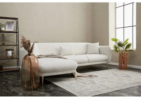 Biela rohová pohovka (ľavý roh/s leňoškou) Simena – Balcab Home