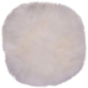 Biela ovčia kožušina House Nordic Circle, ⌀ 35 cm