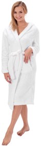Dekorstudio Dámsky vyšívaný župan s nádpisom Queen White Varianta: L/XL