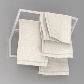 Nástenný vešiak na uteráky 37x60 cm biela