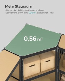 Policový regál 90x90x180 cm GLR070B03