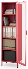 Vitrína LUIGI, 500 x 1800 x 350 mm, Modern: červená