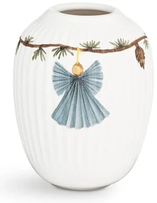 Biela porcelánová vianočná váza Kähler Design Hammershøi, výška 10,5 cm