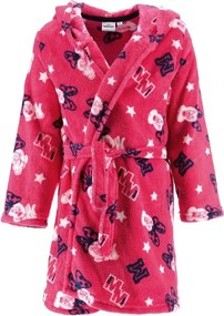 Detský / dievčenský coral fleece župan s kapucňou Minnie Mouse - Disney, EU 98 Ružová