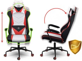 Herné kreslo Sofotel Miss Fortune 2593 - čierno-červeno-biela