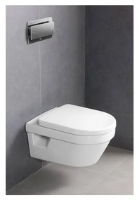 Villeroy & Boch ARCHITECTURA - WC misa bezrámová, 530x370 mm, závesný model, biela Alpin CeramicPlus 5684R0R1