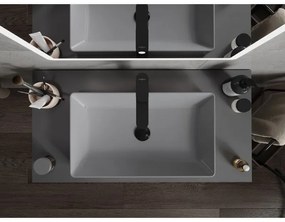 Mexen Nadia, umývadlo na dosku 60 x 35 cm, svetlá šedá matná, 21616061