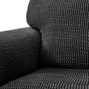 Bielastické poťahy COSTINA antracit kreslo (š. 60 - 110 cm)