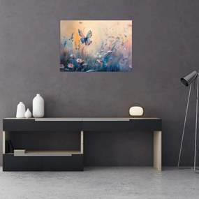 Obraz - Lúka s motýľom II. (70x50 cm)
