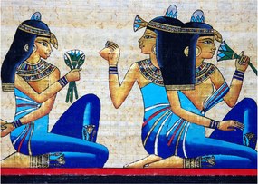 Sklenený obraz - Egyptské maľby (70x50 cm)