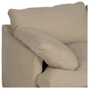 Béžová ľanová pohovka 180 cm – Ixia