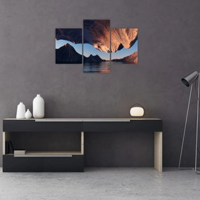 Obraz - 3D útesy (90x60 cm)