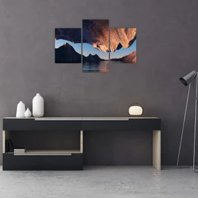 Obraz - 3D útesy (90x60 cm)