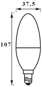 SADA 3x LED Stmievateľná žiarovka SMART+ E14/5W/230V 2700K - Ledvance
