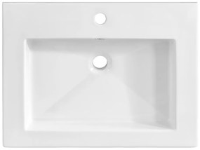Keramické zápustné umyvadlo Spirit 60 cm bílé