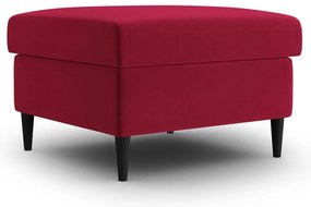Červená zamatová podnožka Kyoto – Cosmopolitan Design