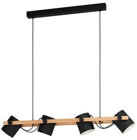 Eglo 43424 - Luster na lanku HORNWOOD 4xE27/28W/230V