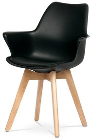 Autronic BONTEC Jedálenská stolička, čierna, plast, CT-771 BK Farba: Čierna