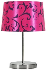CLX Stolná moderná lampa AROSA, 1xE14, 40W, ružová