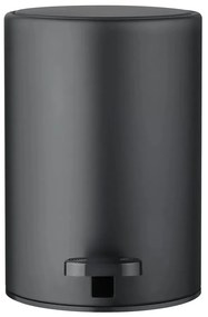 Matne čierny pedálový oceľový odpadkový kôš 3 l Modo – Blomus