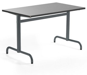 Stôl PLURAL, 1200x700x720 mm, linoleum - tmavošedá, antracit