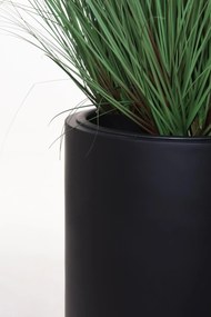 Kvetináč SOLERIO, výška 80 cm, sklolaminát, čierny