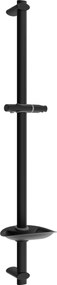 Mexen Sprchové súpravy - Sprchová tyč DB 75 cm s miskou na mydlo, bez batérie, čierna, 79384-70