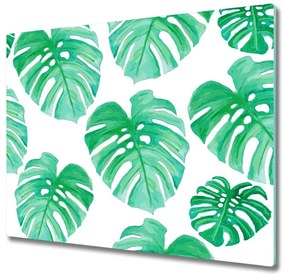 Sklenená doska na krájanie Monstera 60x52 cm