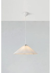 Biele závesné svietidlo ø 50 cm Plisado – Markslöjd